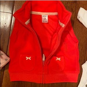 Carter’s girls fleece vest